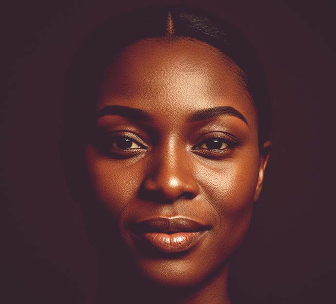 Congested or uneven texture